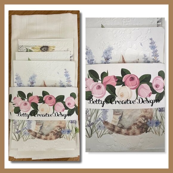 4 New Beautiful Sublimation Towels Set - Picture 8 of 16